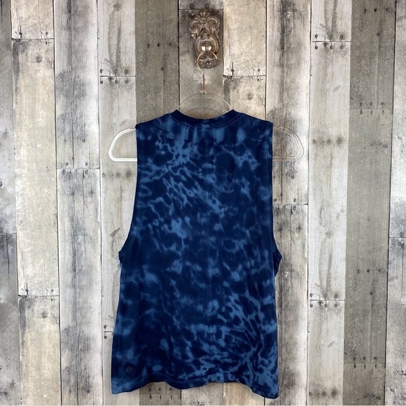 Lululemon All Yours Tank Top in Marmoleado Tie Dye Soft Denim Size 8. - Picture 3 of 11